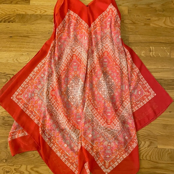 ⚡️FLASH SALE⚡️Boho Oversized Flowly Hanky Style Maxi Dress size small - Picture 3 of 6